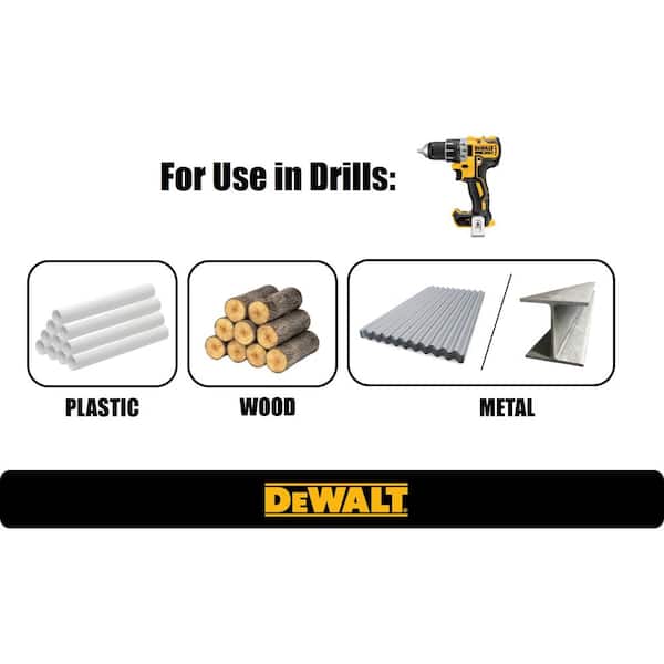 Dewalt DW1371 5/64" 2 Piece Split Point Titanium Drill Bits 2PKS