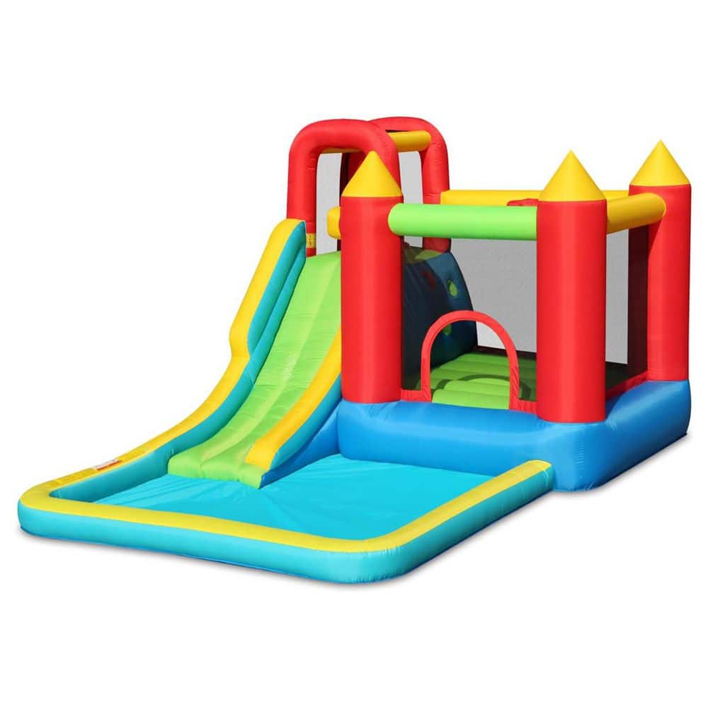 Action Air Inflatable Bounce House with Slide 157x118x87in Durable Material Safety Netting 1-Pack price history on PriceWatchPro