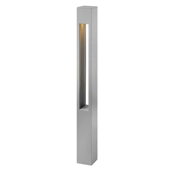 HINKLEY Atlantis Hardwired Titanium Gray LED Bollard Light