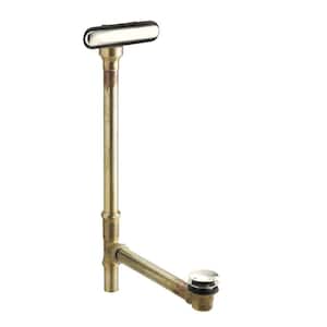 Clearflo Slotted Overflow Brass Bath Drain in Vibrant Polished Nickel