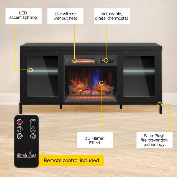 Twin Star Home Duraflame 59.5 in. Freestanding Electric Fireplace