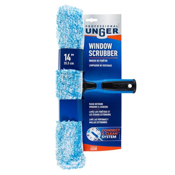 Unger Total Pro Kit with 14 in. Scrubber, 12 in. Squeegee and 6 ft
