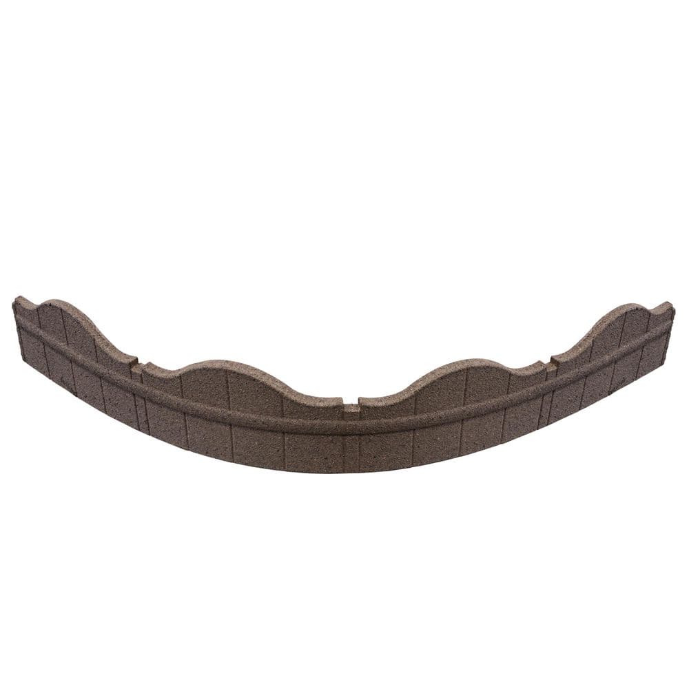 6 in. H x 48 in. L x 1 in. W Carolina Fence Recycled Rubber Ultra Curve Garden Border and Edging in Brown, 2-Pack price history on PriceWatchPro
