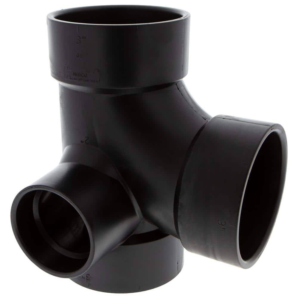 NIBCO 3 in. x 3 in. x 3 in. x 2 in. ABS DWV Hub Sanitary Hub
