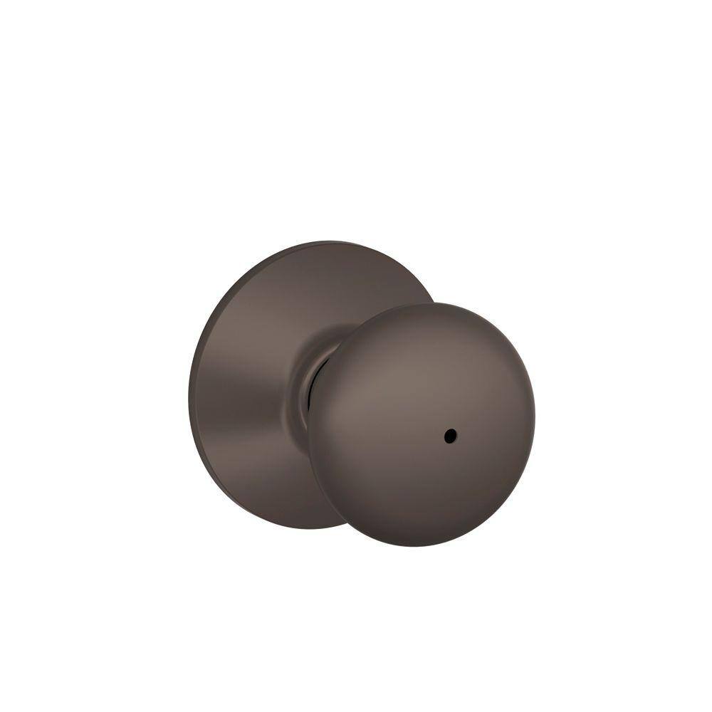 Schlage Plymouth Oil Rubbed Bronze Privacy Bed/Bath Door Knob F40 PLY