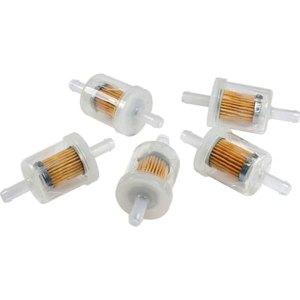 Briggs & Stratton 60 Micron Fuel Filter for Ride-on/Tractor Engines without Fuel Pump (5-Pack)