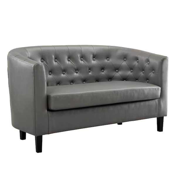 Small grey discount 2 seater sofa