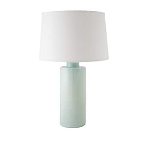 Cylinder 28 in. Gloss Mist Indoor Table Lamp
