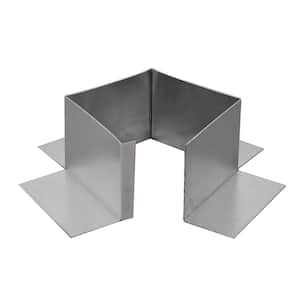 4 in. x 4 in. x 3 in. Tall Aluminum Open Pitch Pan Flashing with Open Bottom