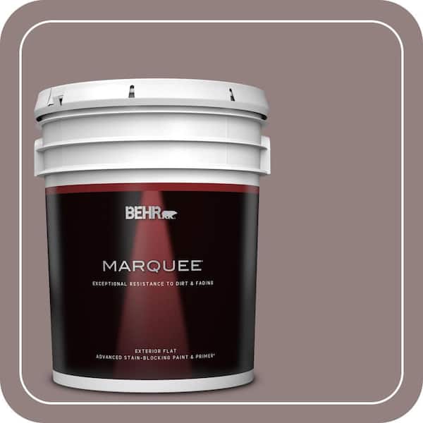 BEHR MARQUEE 5 gal. #730B-5 Warm Embrace Flat Exterior Paint & Primer