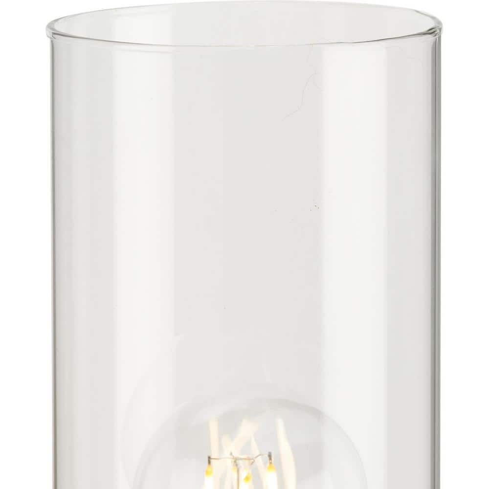 Cofield Polished Chrome Slender Wall Sconce with Cylindrical Glass Shade