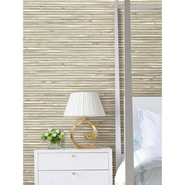 Wooden Slats Natural Removable Wallpaper