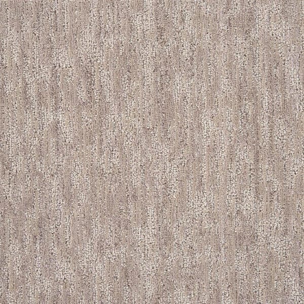 6 in. x 6 in. Pattern Carpet Sample - Borderline - Color Hazelnut