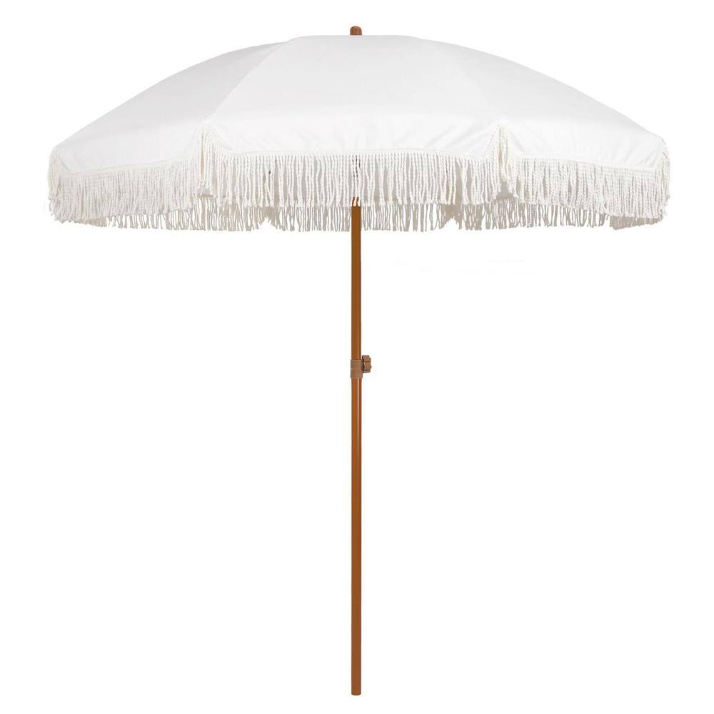 7 ft. Metal Beach Umbrella in Elegant Cream with Tassel price history on PriceWatchPro