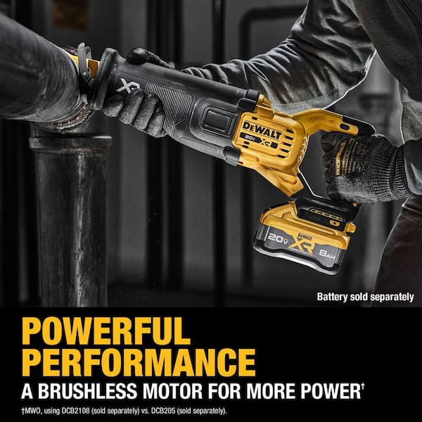 DEWALT - 20V XR Lithium-Ion Cordless Reciprocating Saw with 20V Max XR 8.0 Ah Battery Pack