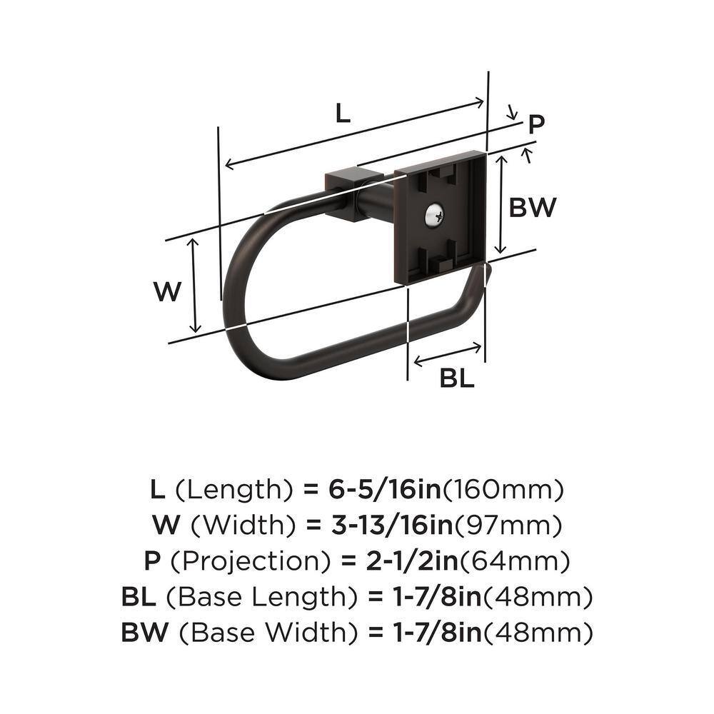 Oil-Rubbed Bronze Single Post Wall Mount Toilet Paper Holder