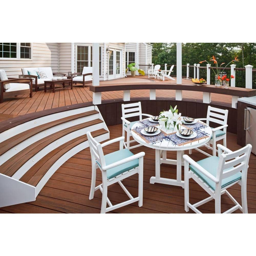 Monterey Bay Dark Brown 5-Piece Outdoor Dining Set