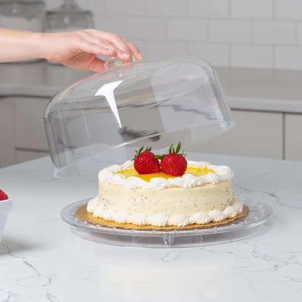 Dome Lid Lucite Cake Tray With Cover Cake Cover 10 Inch Acrylic