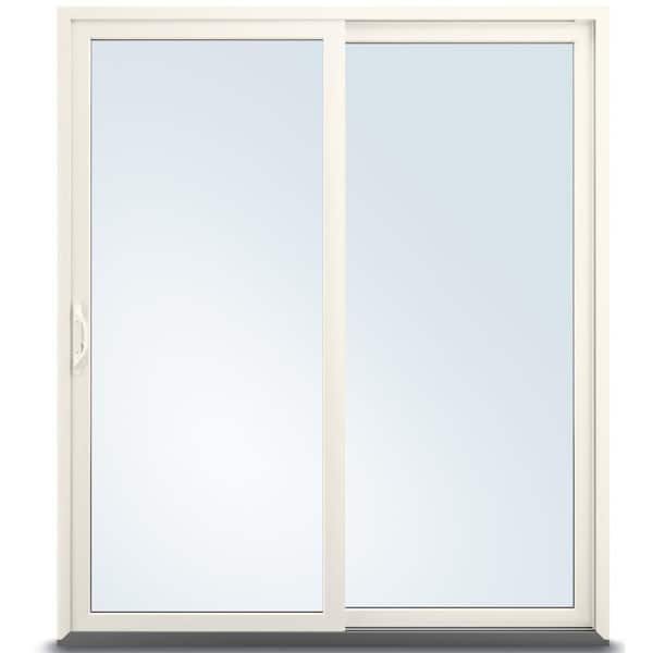 Andersen 71-1/4 in. x 79-1/2 in. 100 Series White Right-Hand Composite Gliding Patio Door with White Interior and White Hardware