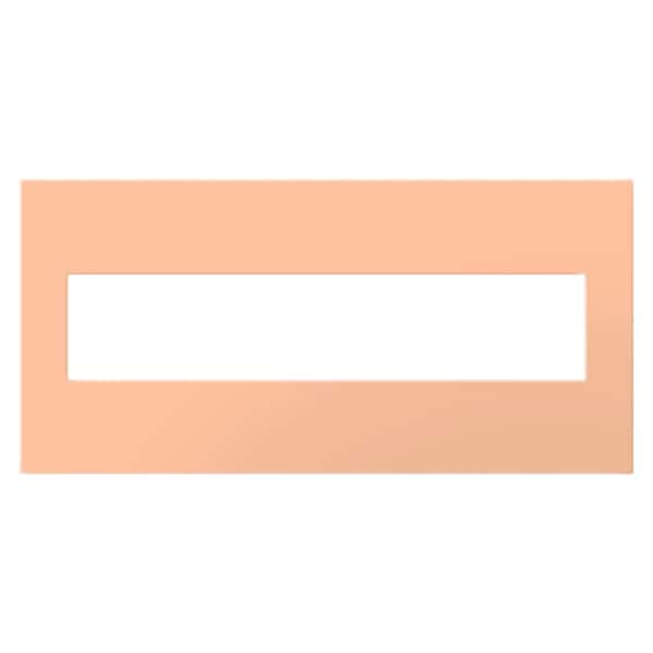 Legrand adorne 5-Gang Decorator/Rocker Plastic Wall Plate with Microban Protection, Peachy