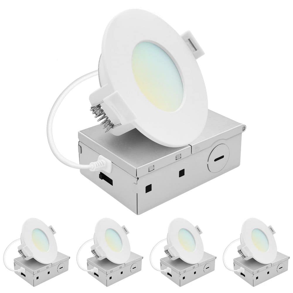 3 In. Integrated LED Recessed Light, Mini Panel Light, 5CCT, 660LM 8W, 100° Beam, Dimmable, ETL Listed 4 Pack price history on PriceWatchPro