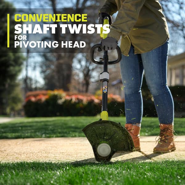 RYOBI ONE+ 18-Volt 12 in. Cordless 3-in-1 Trim Mower with