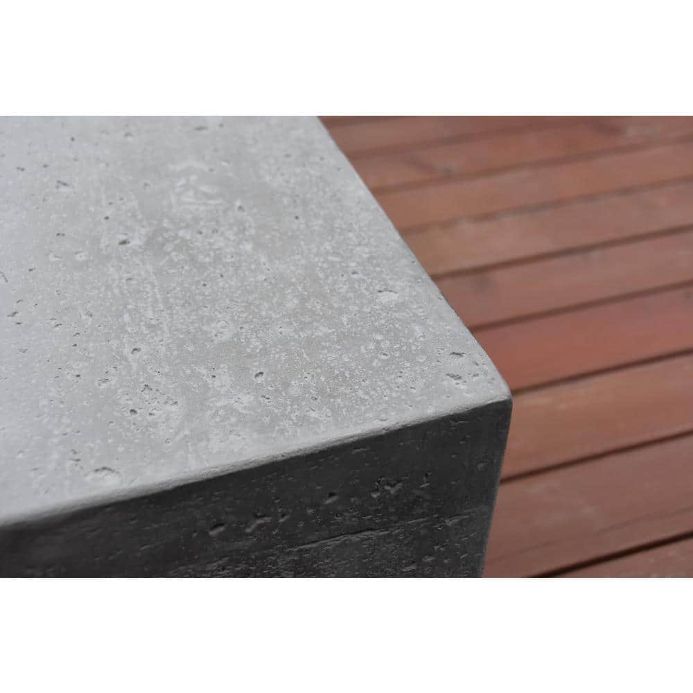 Manhattan 36" Light Gray Concrete Gas Fire Pit Table