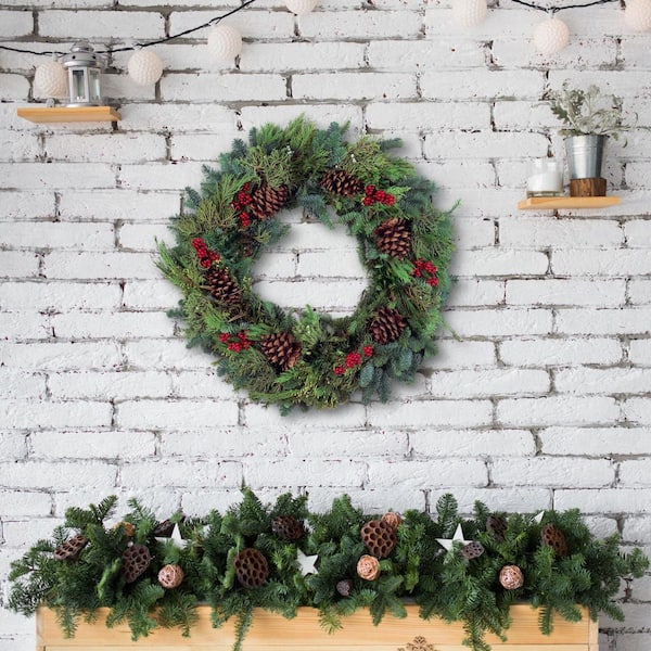 22 in. Canella Multicone Wreath
