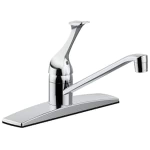 Single-Handle Standard Kitchen Faucet in Chrome