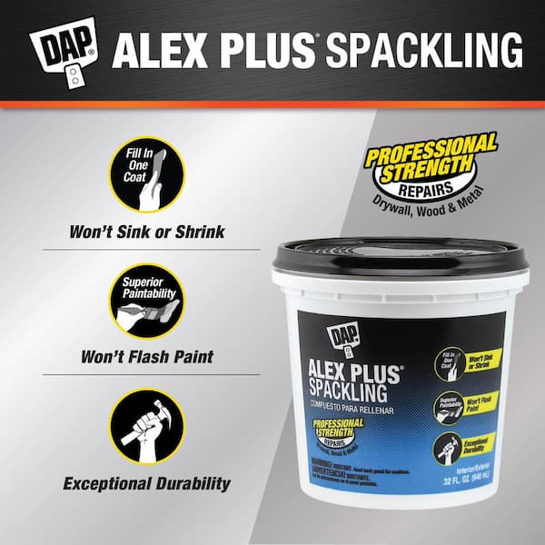 Alex Plus 32 oz. High Performance Spackling Paste (8-Pack)