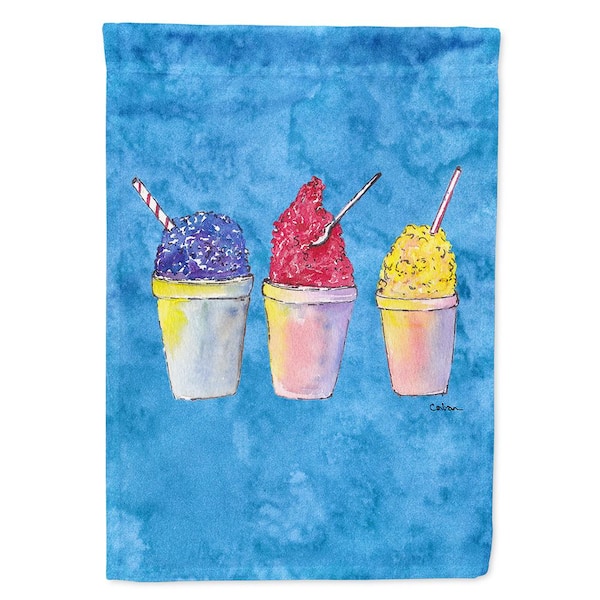 Caroline's Treasures 11 in. x 15-1/2 in. Polyester Snowballs and Snowcones 2-Sided 2-Ply Garden Flag