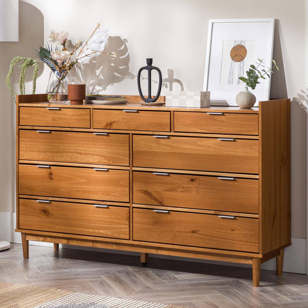 mid-century modern 9 drawer dresser  Furniture handles, Mid century modern  cabinets, Mid century modern cabinet hardware