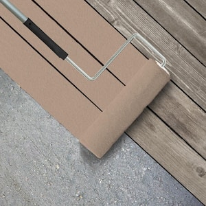 1 gal. #BNC-01 Bauhaus Buff Textured Low-Lustre Enamel Interior/Exterior Porch and Patio Anti-Slip Floor Paint