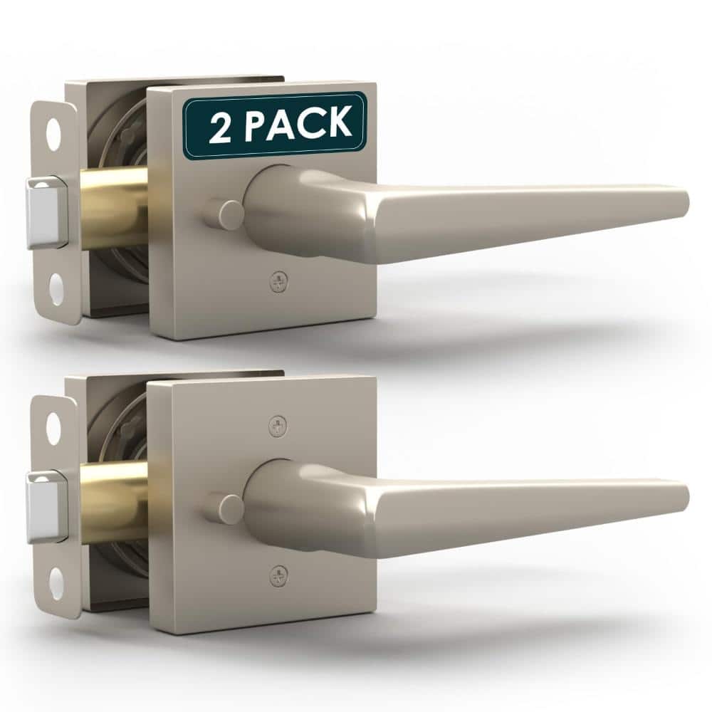 Schein Privacy Door Handle - 2 Pack Bed & Bath Lock, Satin Nickel price history on PriceWatchPro