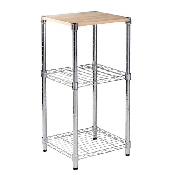 Home it USA 14-in W x 16-in H 3-Tier Freestanding Metal Can Rack in the  Cabinet Organizers department at