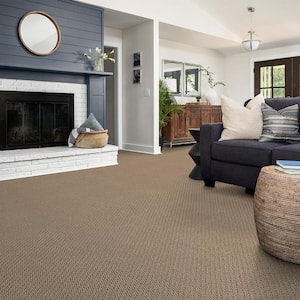 Lightbourne - Fawn - Beige 39.3 oz. Nylon Loop Installed Carpet