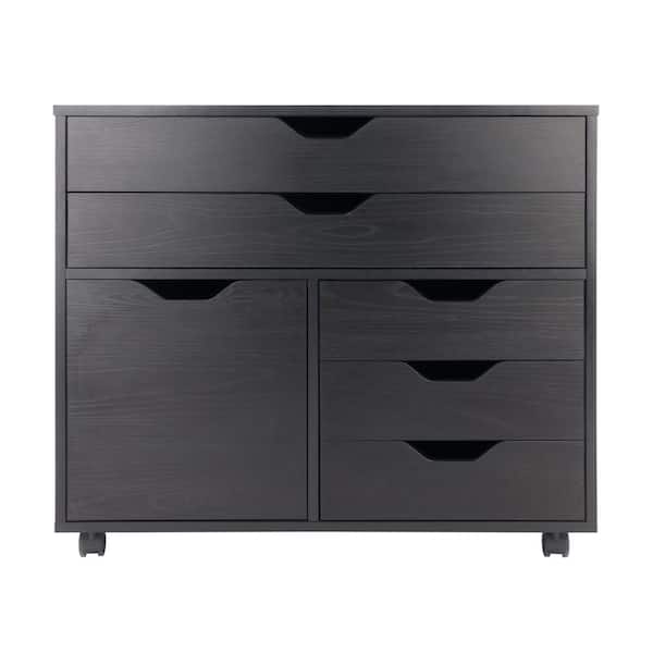 Halifax Black Mobile Cabinet 3-Sections 20633 - The Home Depot