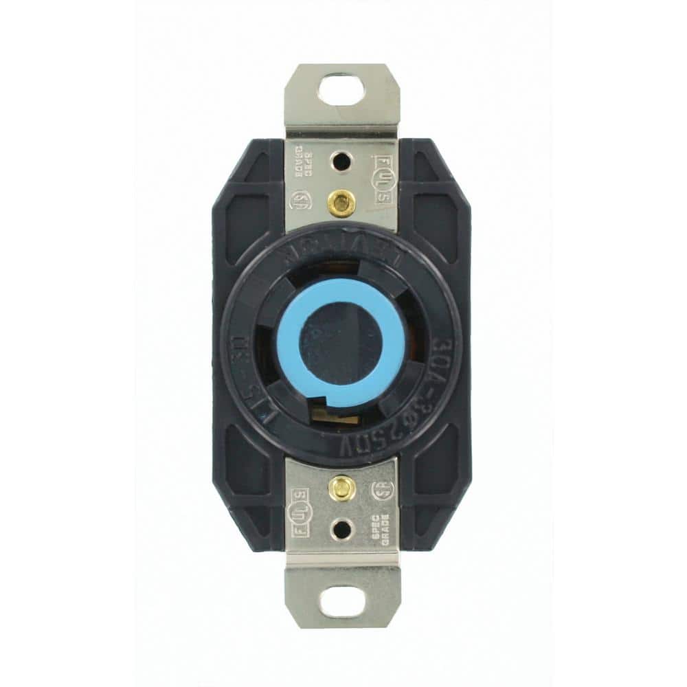 30 Amp 250-Volt 3-Phase Flush Mounting Grounding Locking Outlet, Black 2720 price history on PriceWatchPro