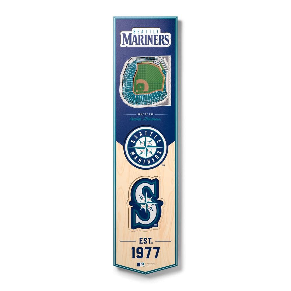 Seattle Mariners Decal Multi Use Fan 3 Pack