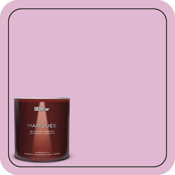 BEHR MARQUEE 1 qt. #M120-3 Pink Wink Matte Interior Paint & Primer