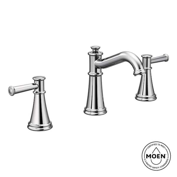 Belfield 8 in. Widespread 2-Handle Bathroom Faucet in Chrome (Valve Not Included)