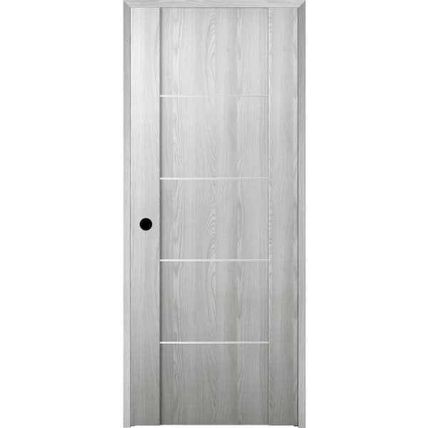 Belldinni Vona 36 in. x 80 in. Right-Handed Solid Core Ribeira Ash Textured Wood Single Prehung Interior Door