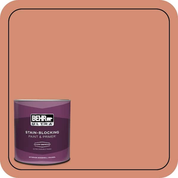 BEHR ULTRA 1 qt. #220D-5 Nectarina Extra Durable Eggshell Enamel Interior Paint & Primer