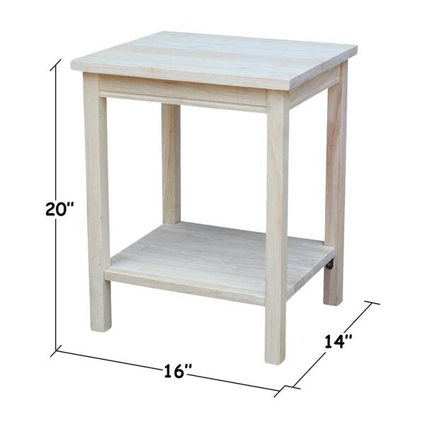 International Concepts Portman Unfinished End Table Ot 41 The Home Depot International Concepts Portman, Unfinished Wooden Side Table