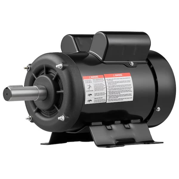 3 HP Electric Motor, 1.125 in. Shaft Diameter, 2.75 in. Shaft Length, 1750RPM Air Compressor Motor, CW/CCW Rotation