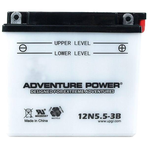 UPG Conventional Wet Pack 12-Volt 5.5 Ah Capacity F Terminal Battery