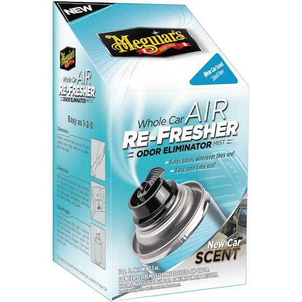 Meguiar's 2.5 oz. Whole Car Air Refresher Odor Eliminator (New Car Scent)
