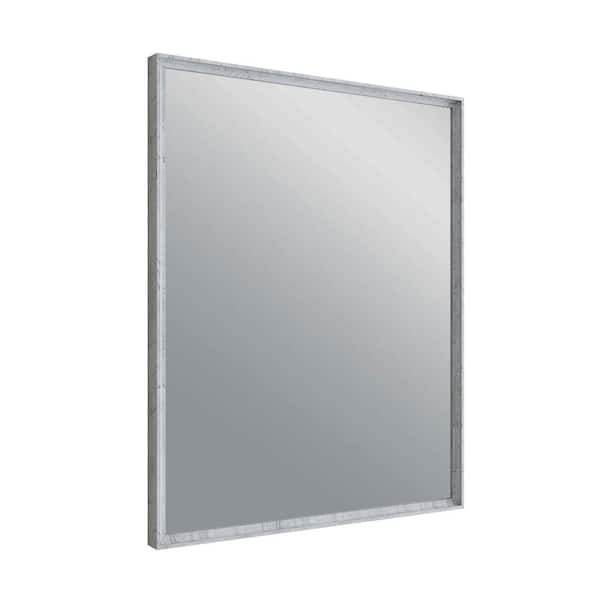 Fresca Formosa 26 in. W x 32 in. H Rectangular Framed Wall Mounted Bathroom Vanity Mirror in Rustic White