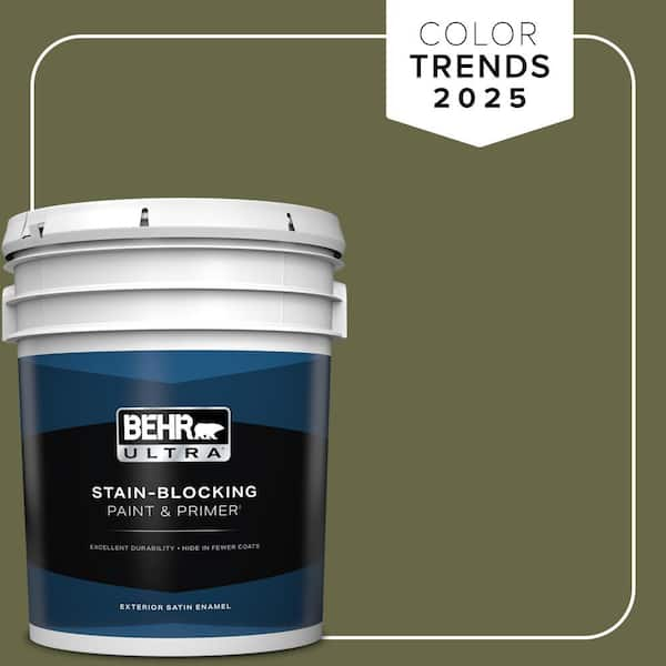 BEHR ULTRA 5 gal. #PPU9-24 Amazon Jungle Satin Enamel Exterior Paint & Primer