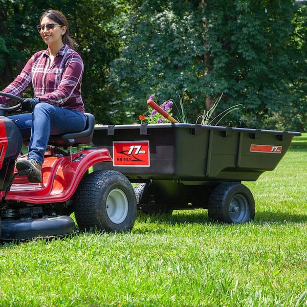 Brinly-Hardy 850 lb. 17 cu. ft. Tow-Behind Poly Utility Cart with